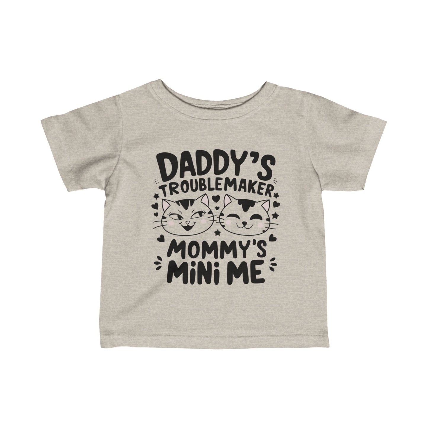 Daddy Little Troublemaker Infant Cotton T-Shirt