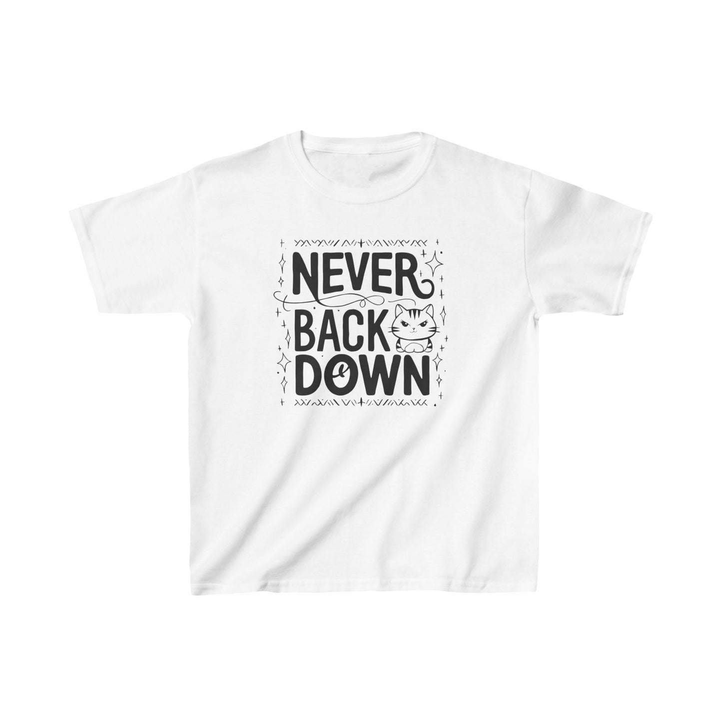 Never Back Down Kid Cotton T-Shirt