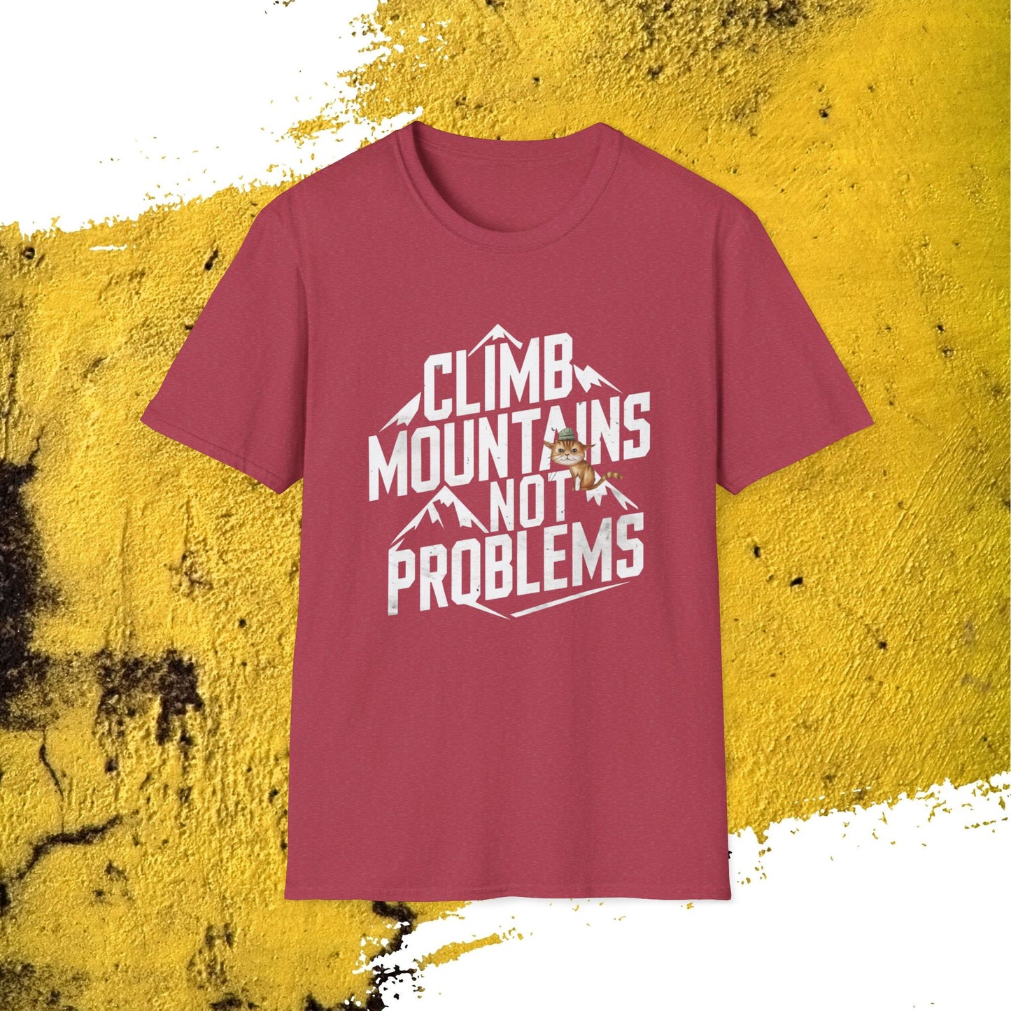 Climb Mountain Cotton Men T-Shirt