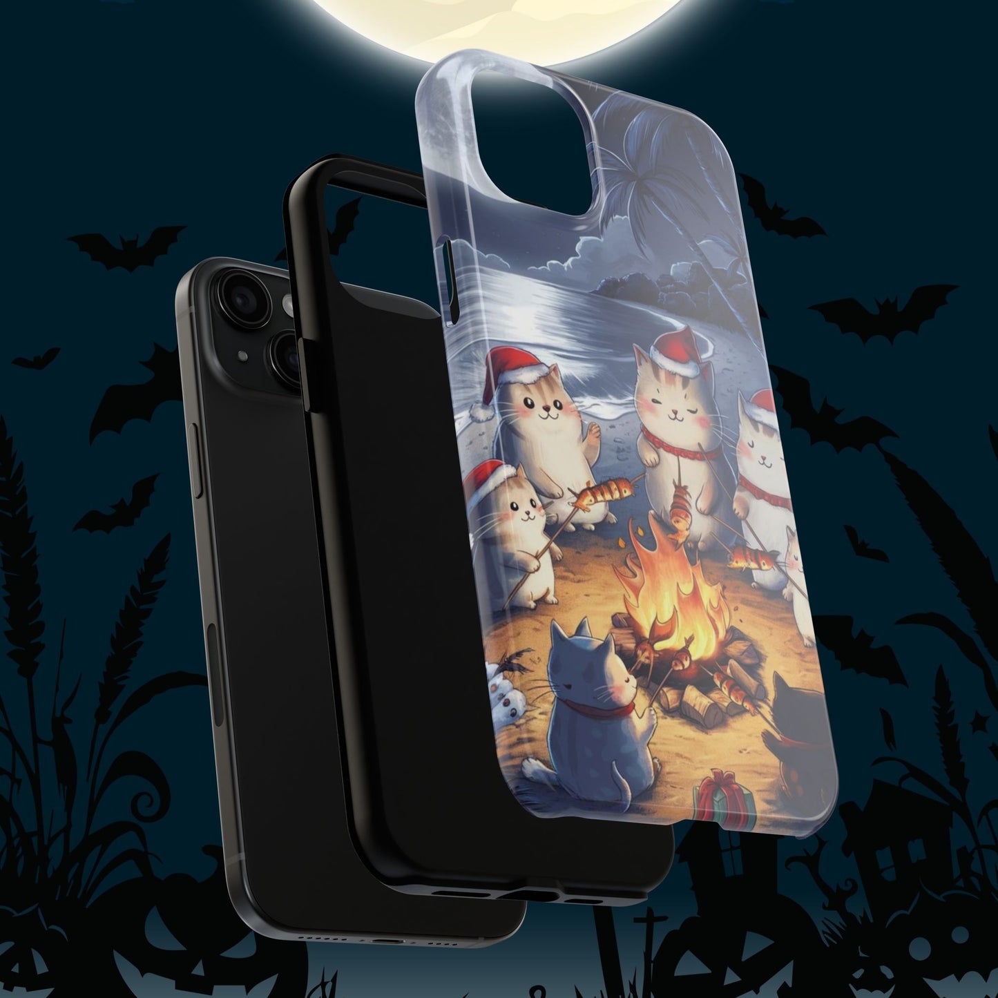 Meowmas Magic Wireless Charging Support Tough Case