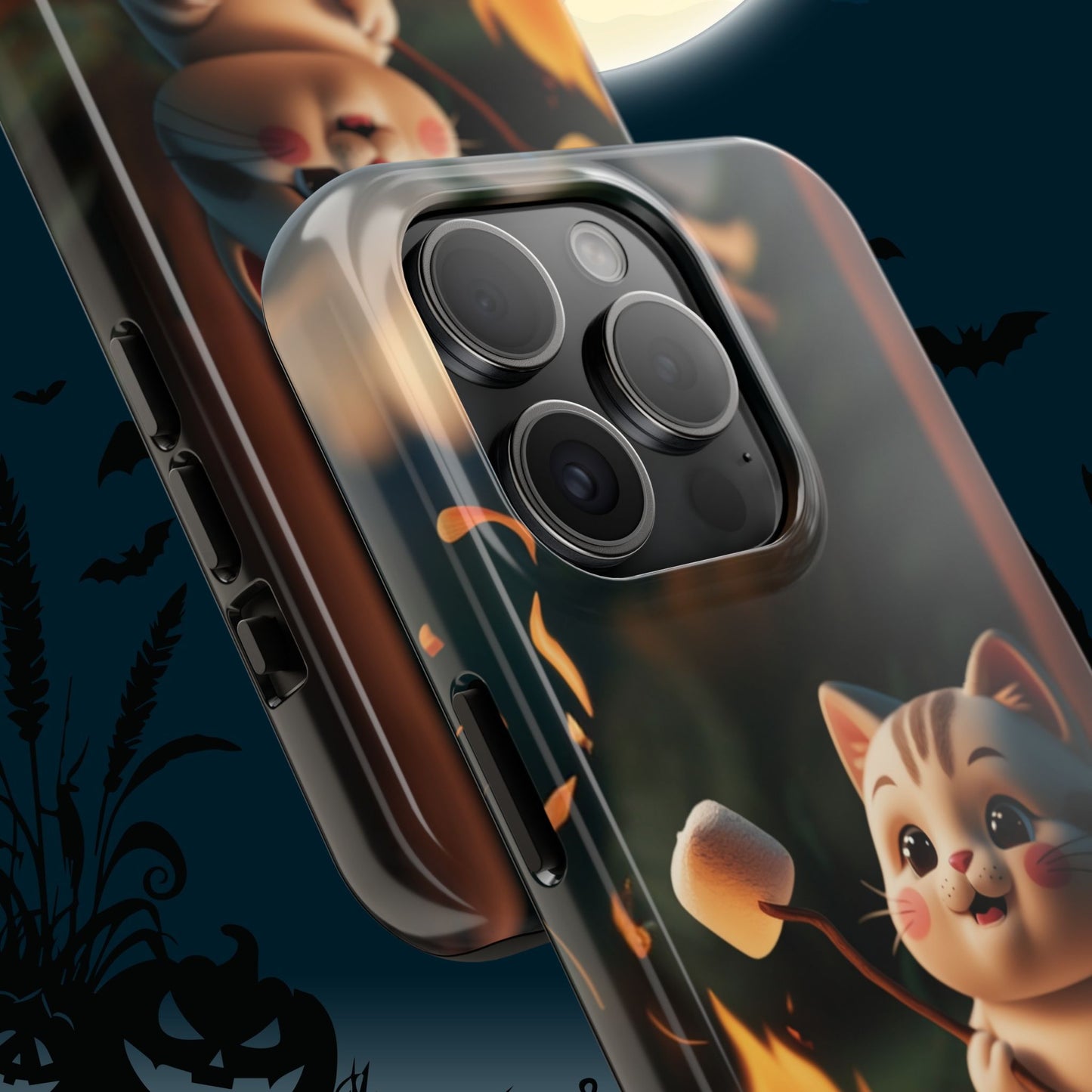 Meowstic Grip Wireless Charging Support Tough Case.