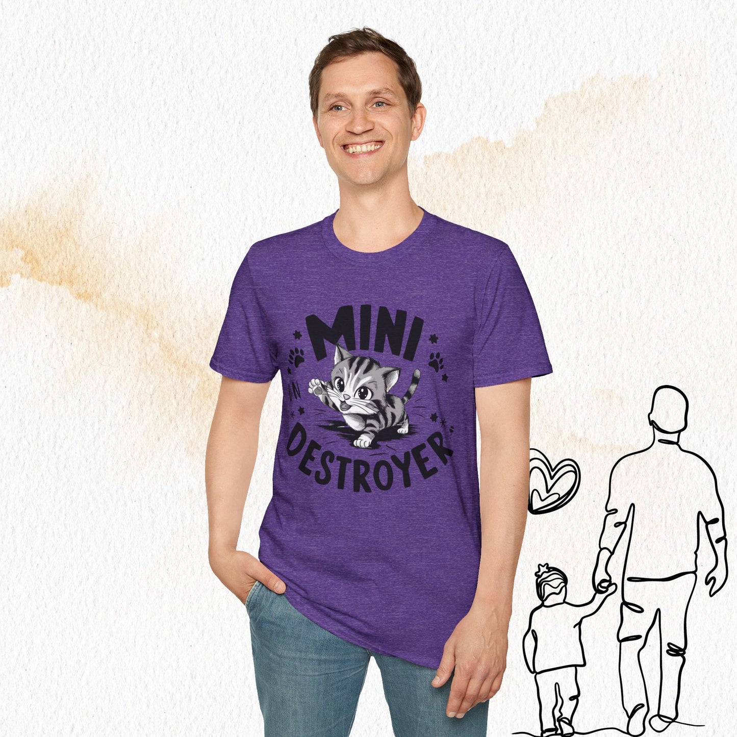 Mini Destroyer Cotton Men T-Shirt
