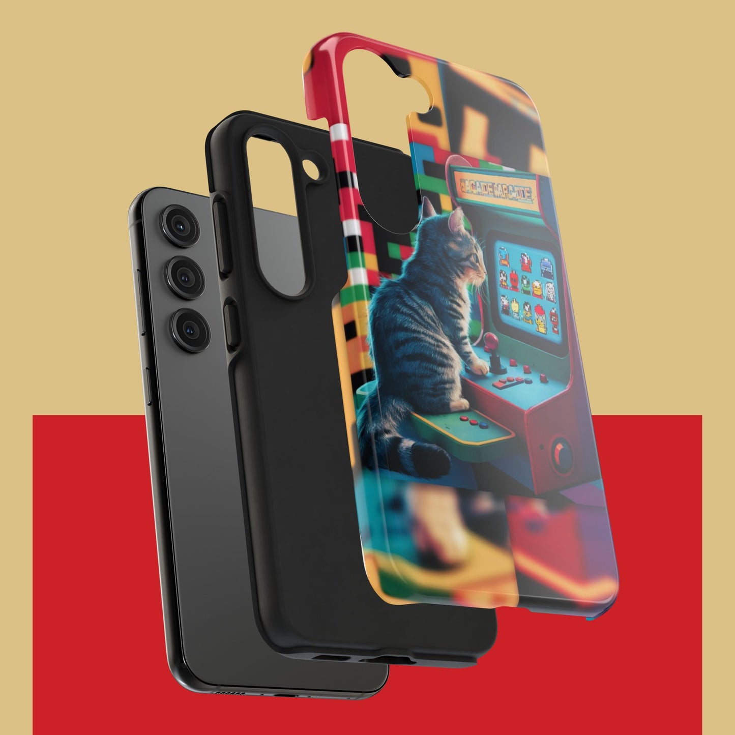 Meowstalgia Wireless Charging Support Tough Case.
