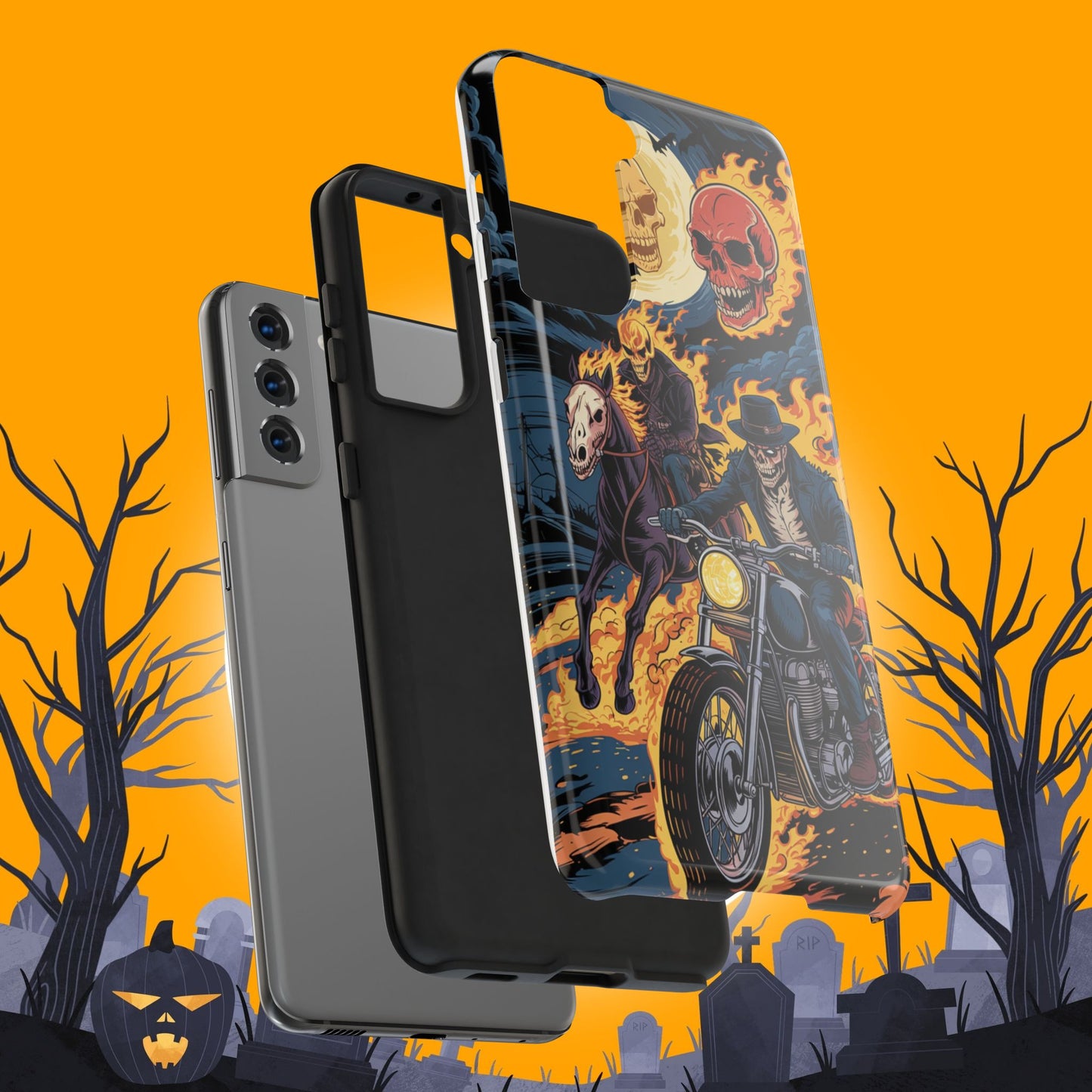 Ghost Rider Wireless Charger Tough Case
