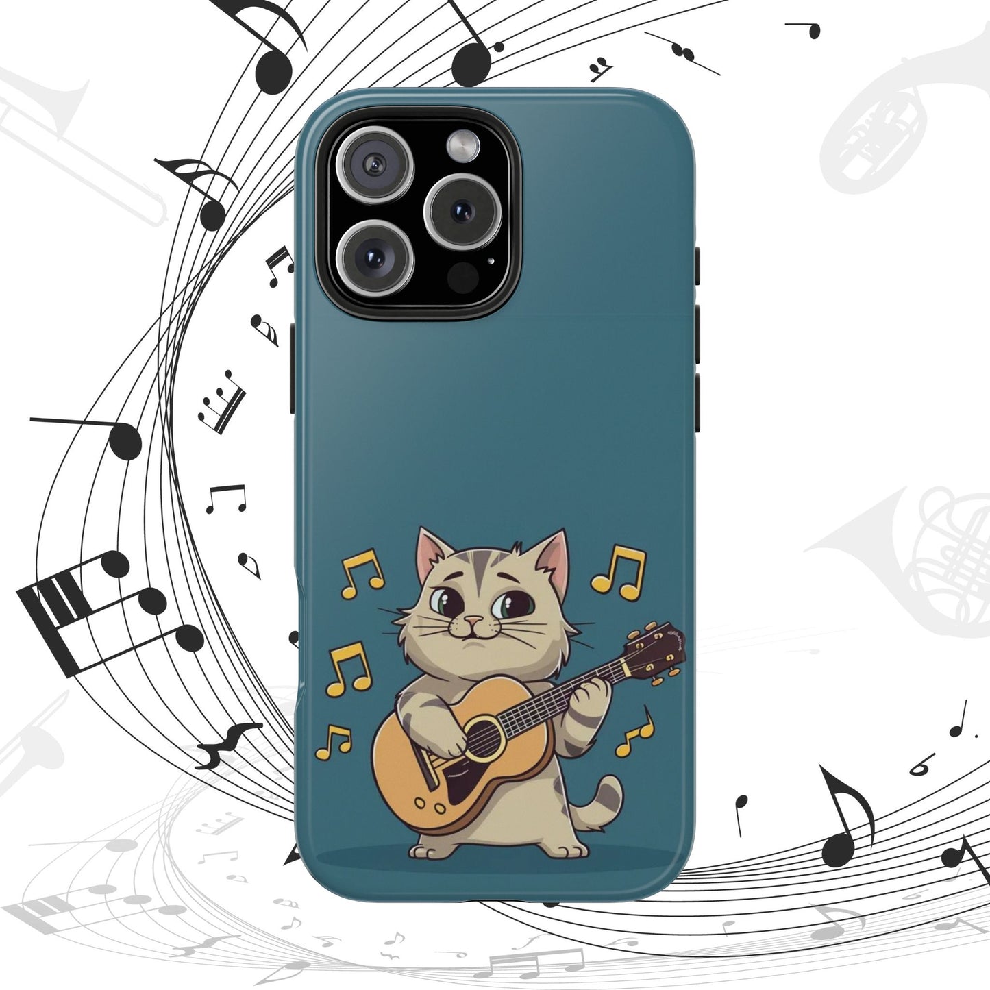 Tuneful Treasures Wireless Charging Support Tough Case.