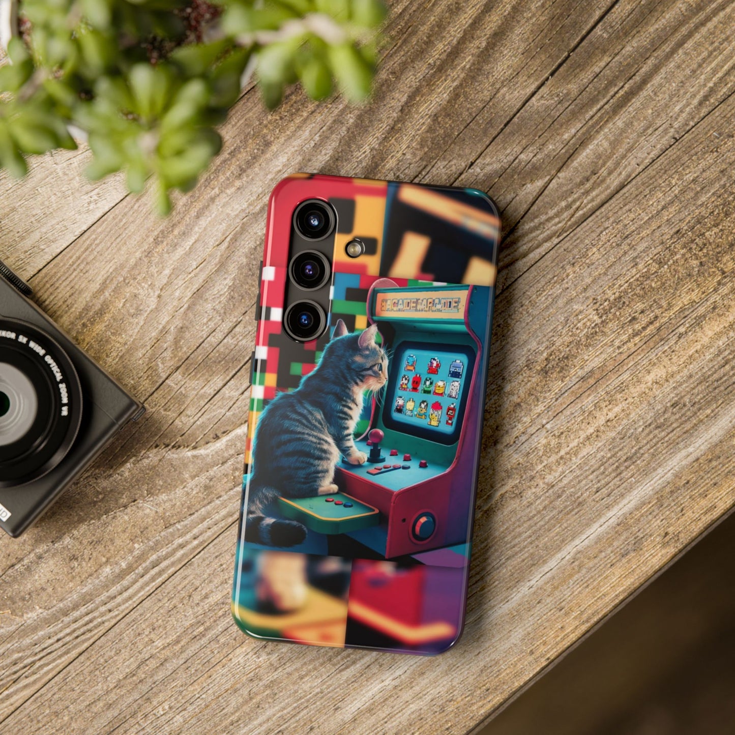 Meowstalgia Wireless Charging Support Tough Case.