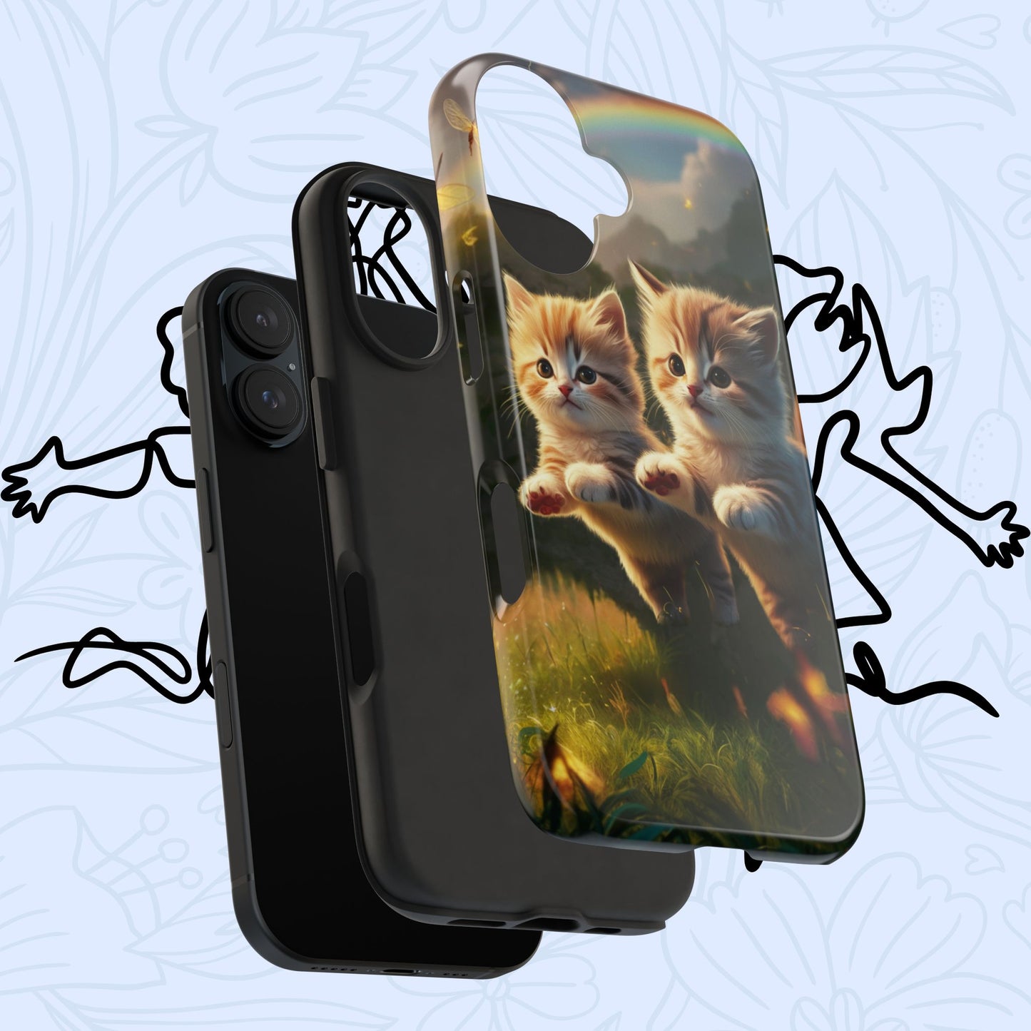Bestie Buddies Wireless Charging Support Tough Case
