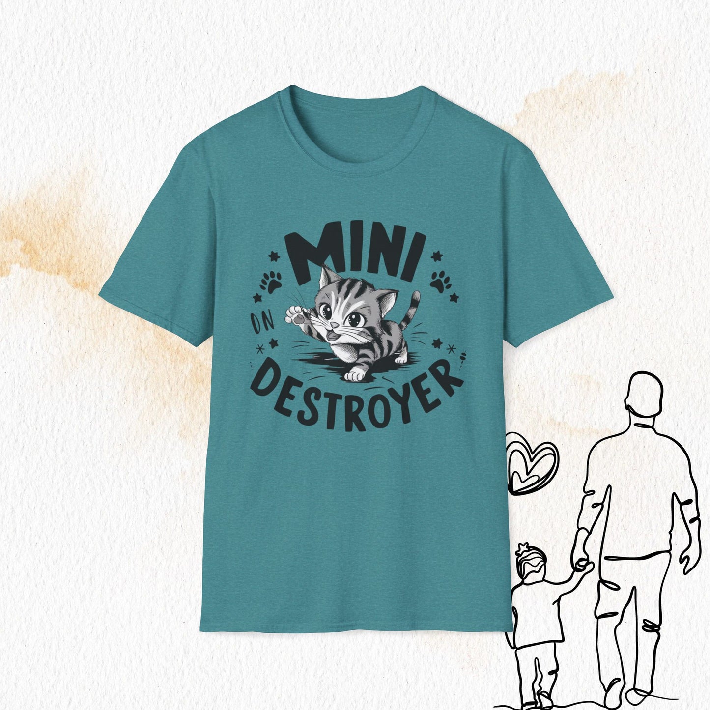 Mini Destroyer Cotton Men T-Shirt