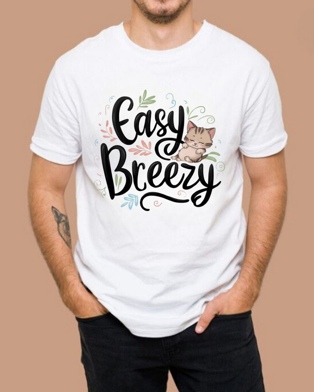 Easy Breezy Idiom Cotton T-Shirt