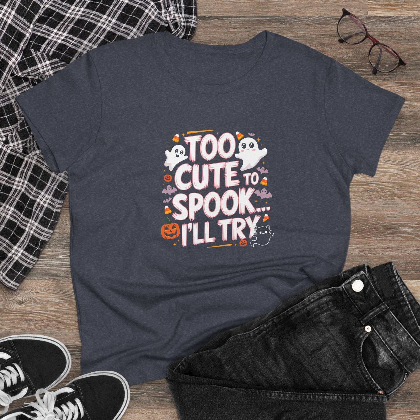 Spooky Delights Women Cotton Tshirt