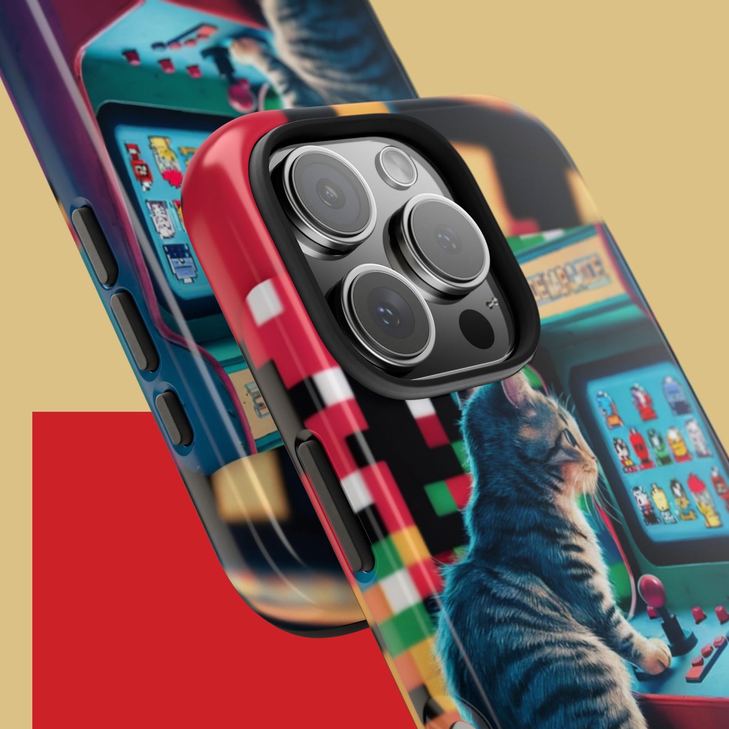 Meowstalgia Wireless Charging Support Tough Case.