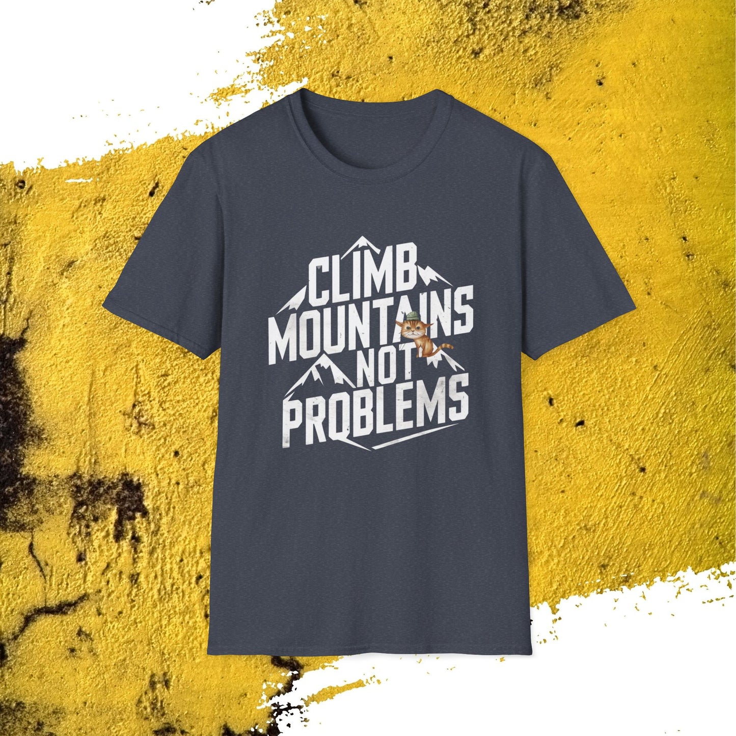 Climb Mountain Cotton Men T-Shirt
