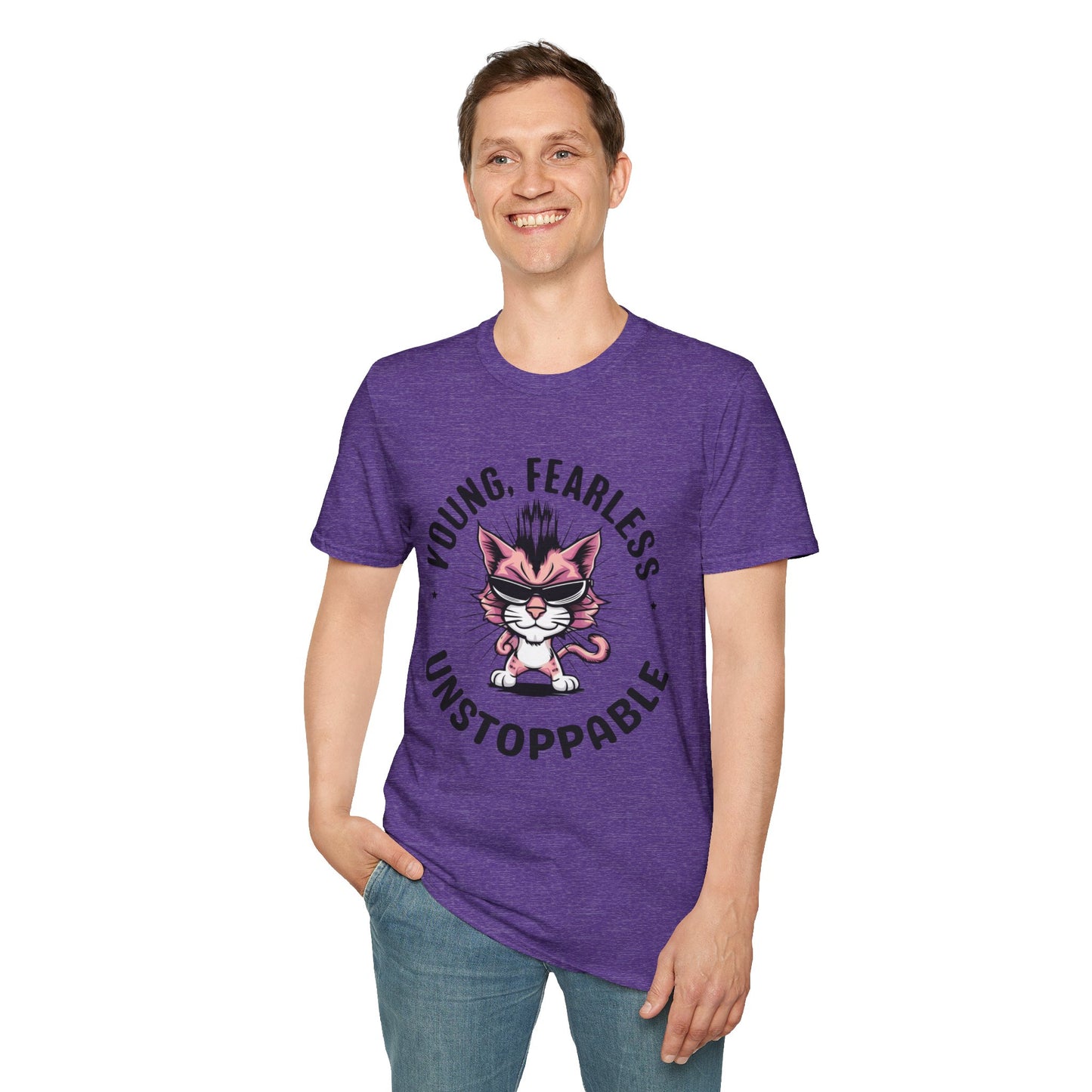 Young Fearless Unstoppable Cotton Men Tee