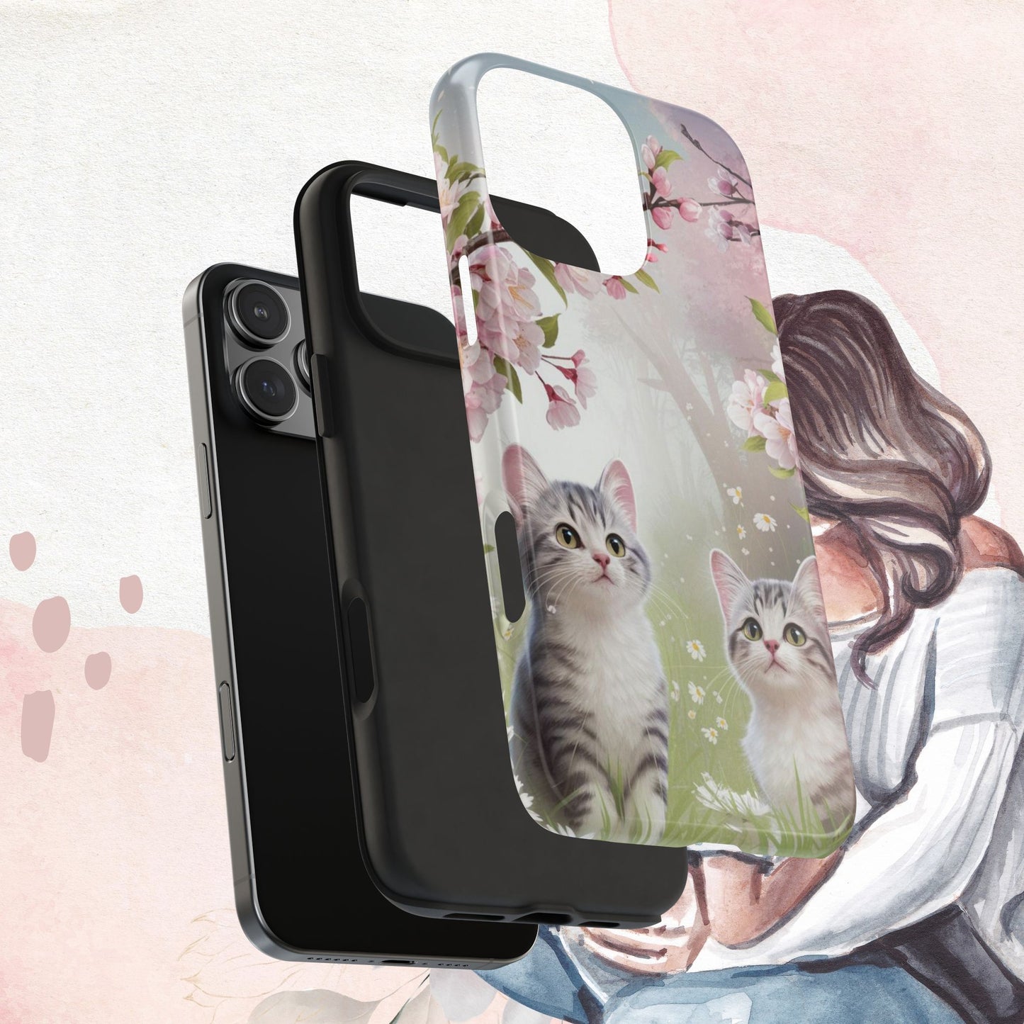 Lavender Lullaby Wireless Charging Support Tough Case