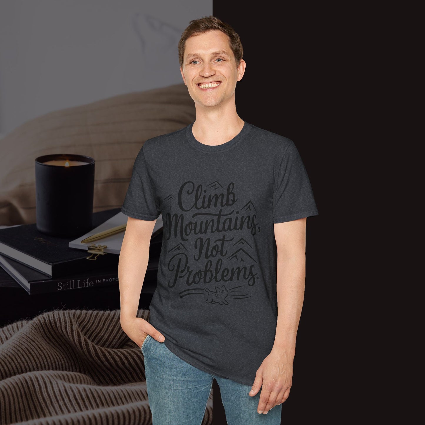 Climbing Mountain Cotton Men tee