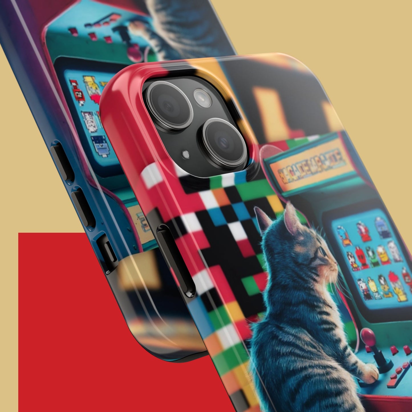 Meowstalgia Wireless Charging Support Tough Case.