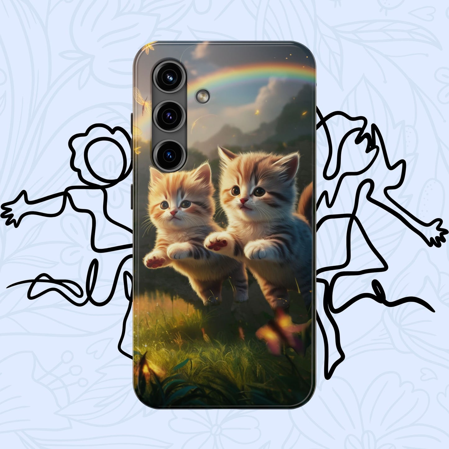 Bestie Buddies Wireless Charging Support Tough Case