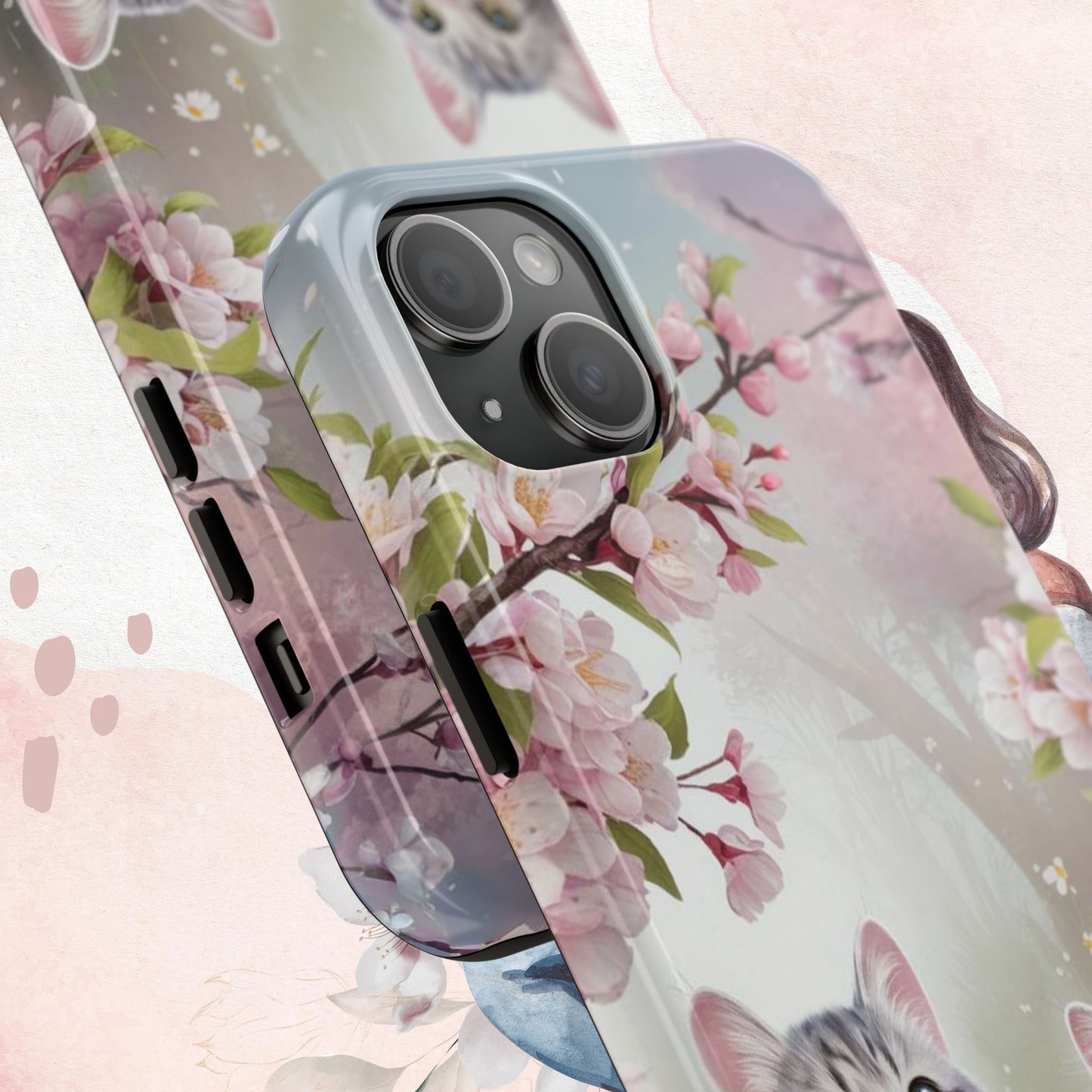 Lavender Lullaby Wireless Charging Support Tough Case