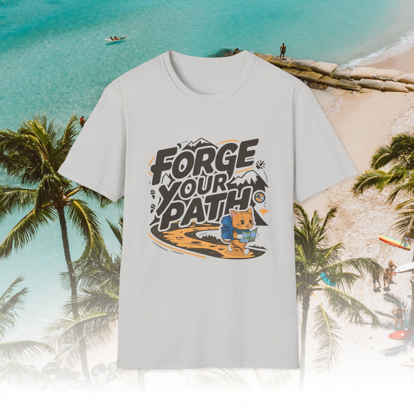 Forge Your Path Unisex Softstyle Travel Lover Cotton T-Shirts