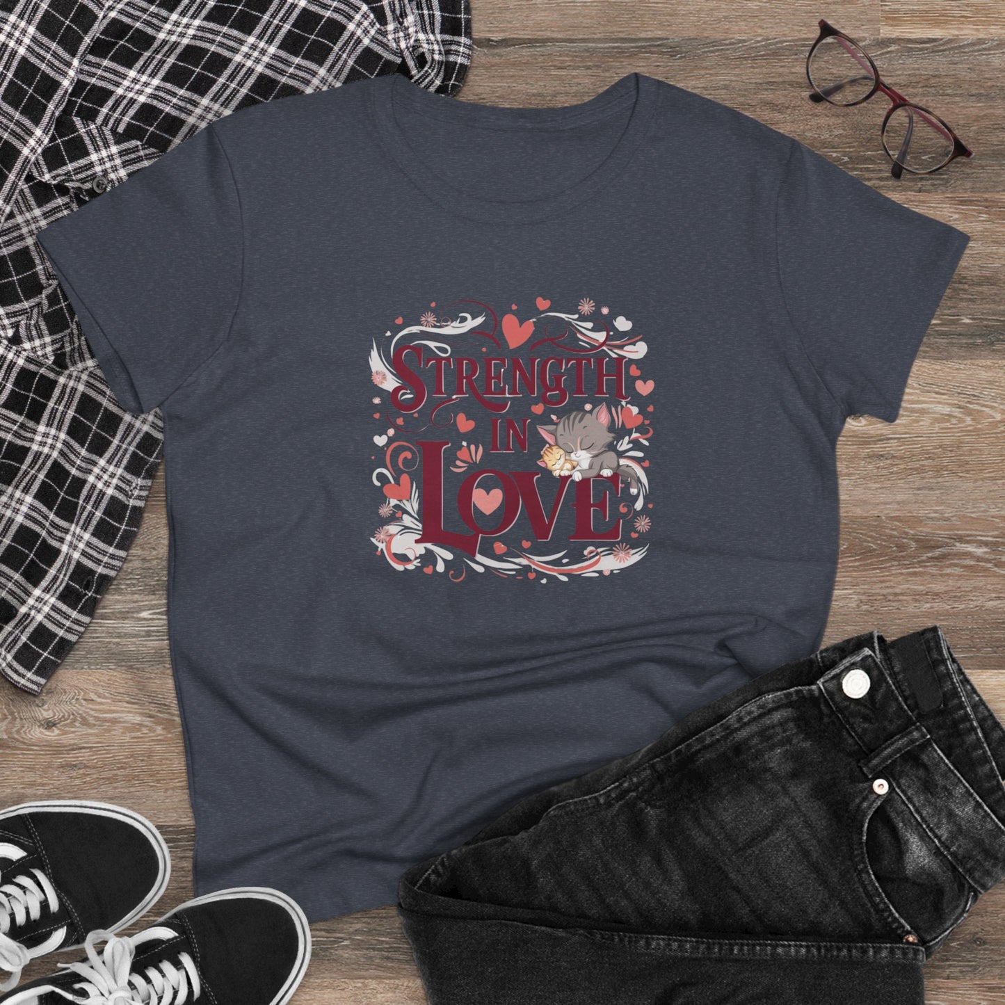 Strength In Love Women Cotton Tshirt