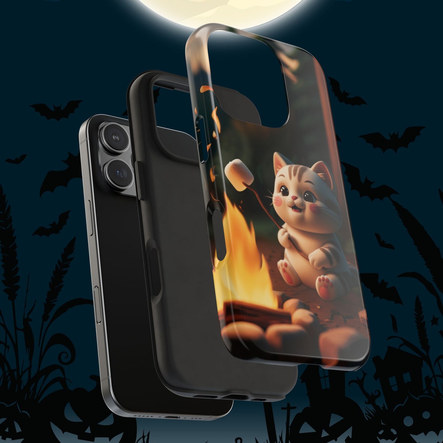 Meowstic Grip Wireless Charging Support Tough Case.