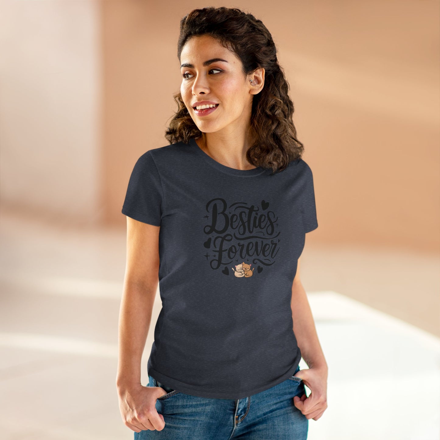Besties Forever Women Cotton Tshirt
