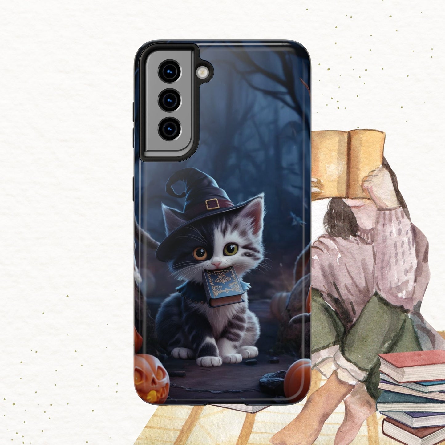 Chrono Catnap Wireless Charging Support Tough Case