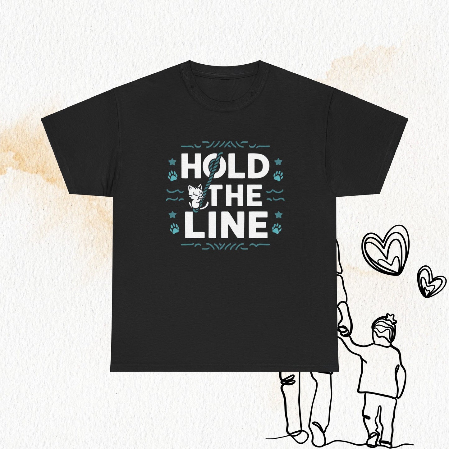 Hold The Line Cotton Tshirt