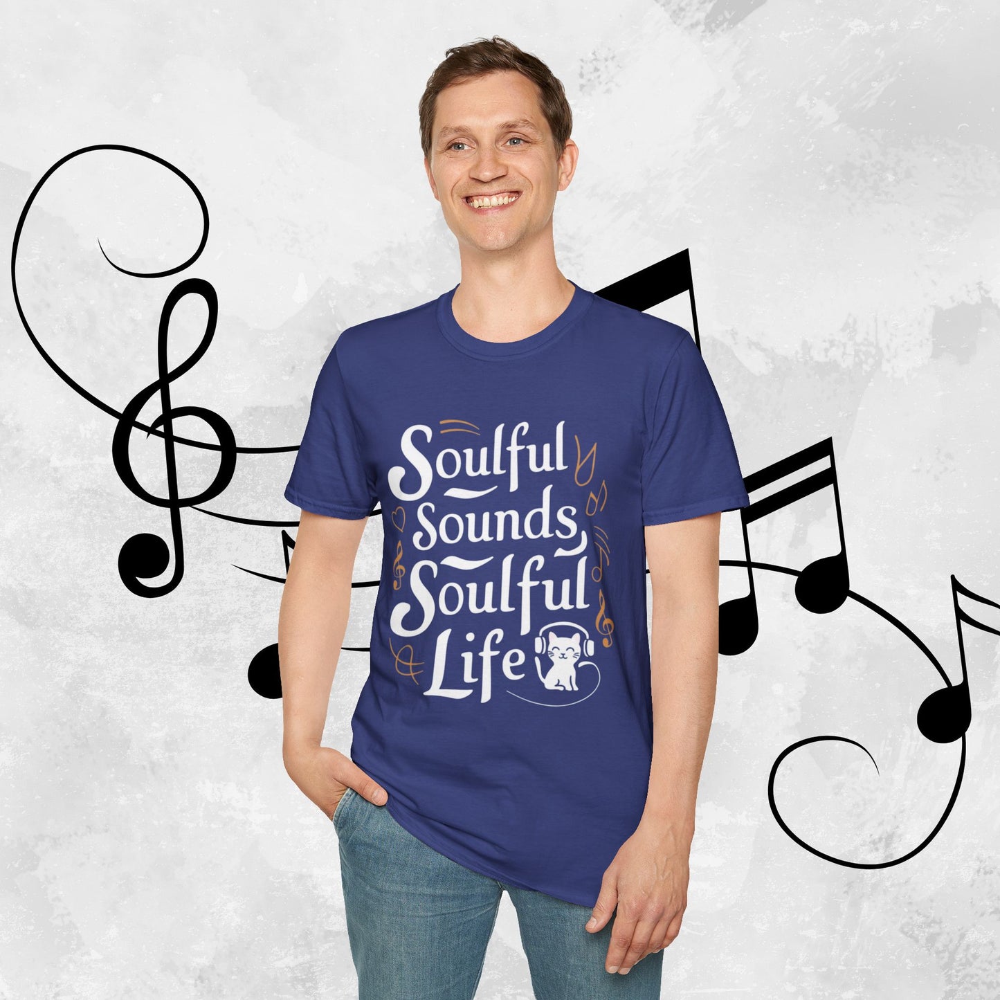 Soulful Sound Soulful Life Cotton Men Tshirt