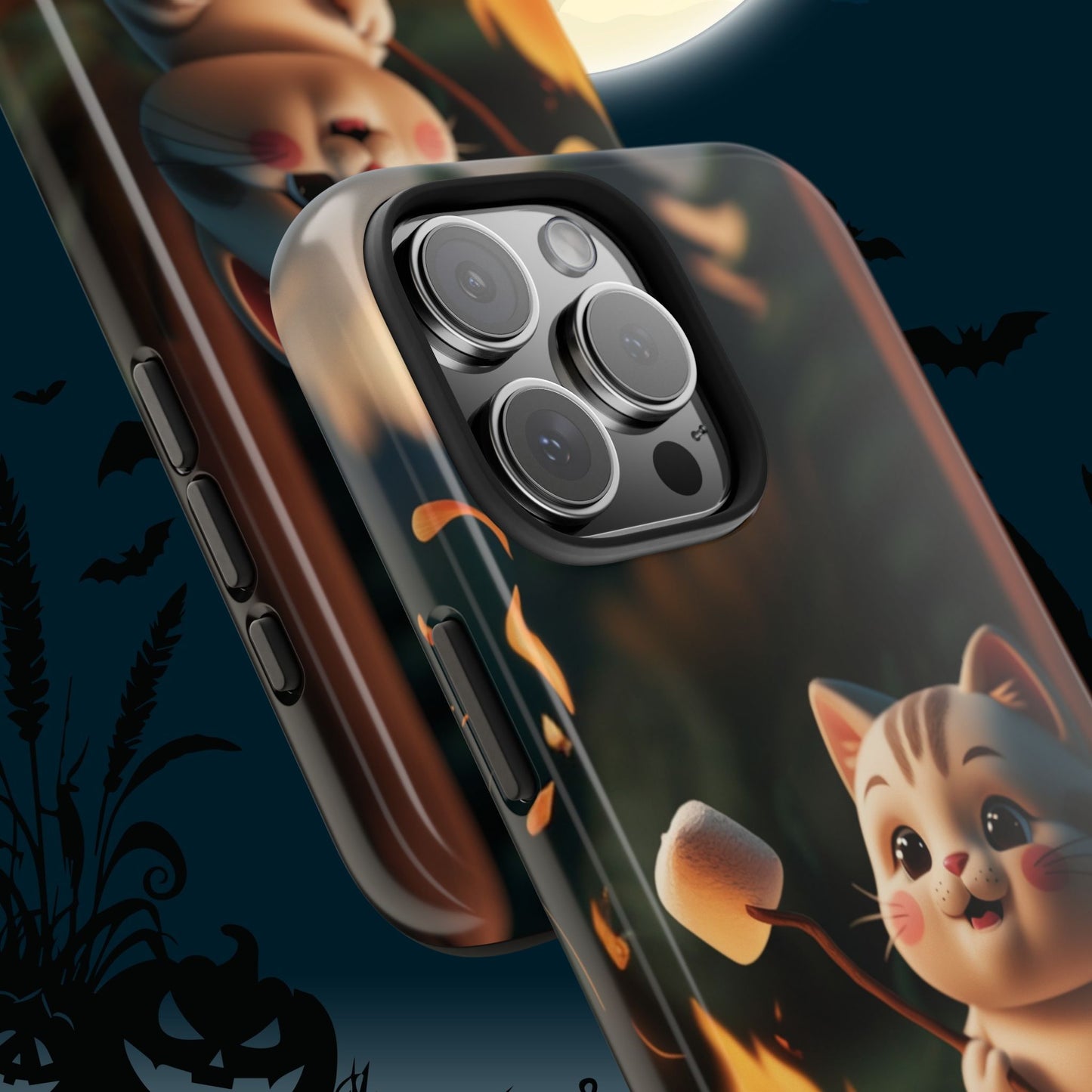 Meowstic Grip Wireless Charging Support Tough Case.