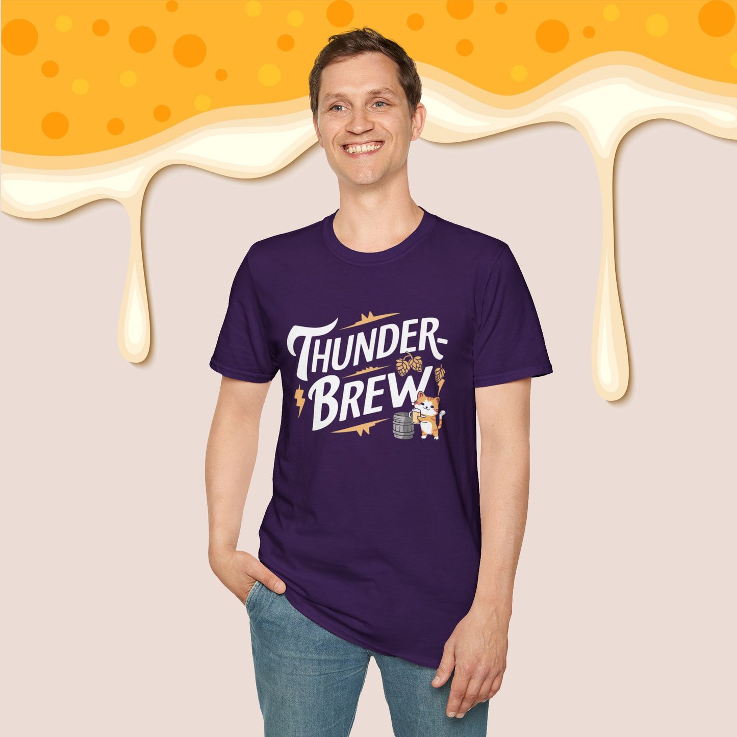 Thunder Brew Cotton Men Tshirt