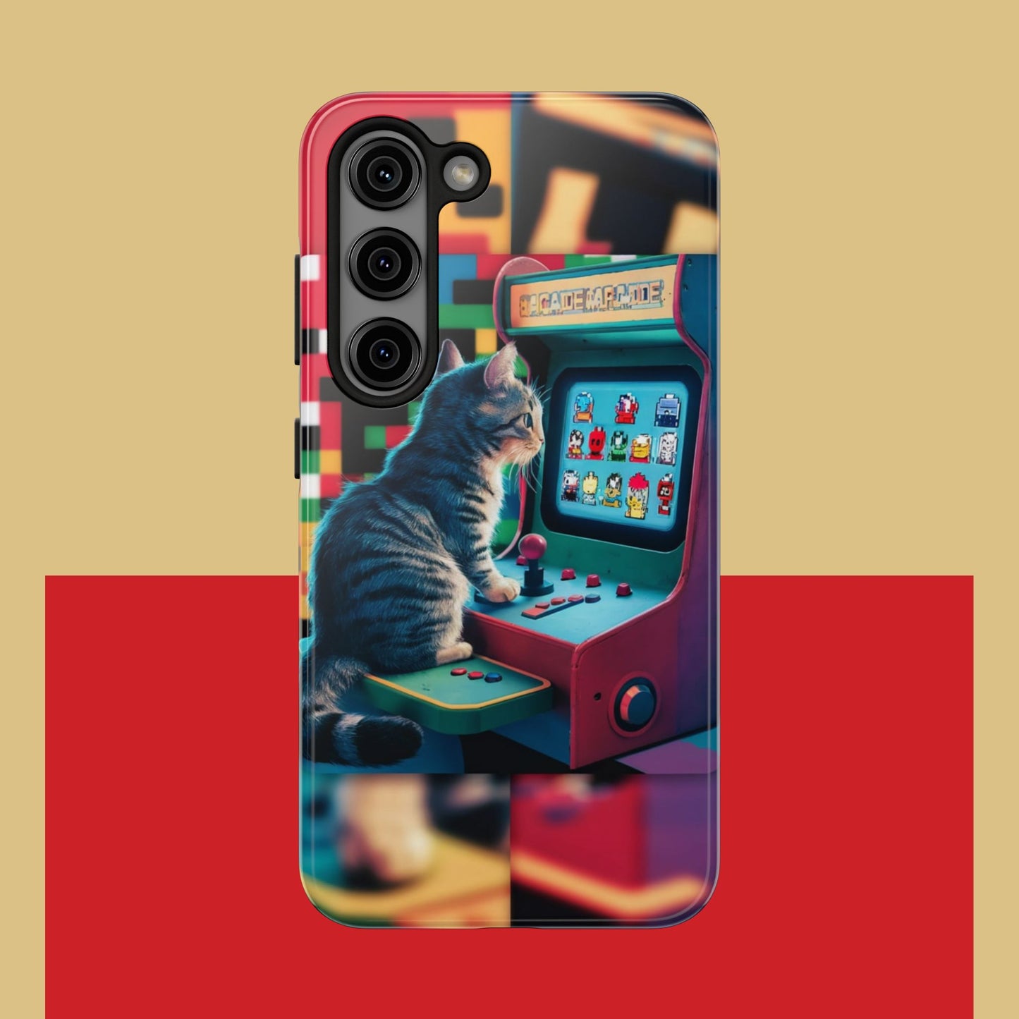 Meowstalgia Wireless Charging Support Tough Case.