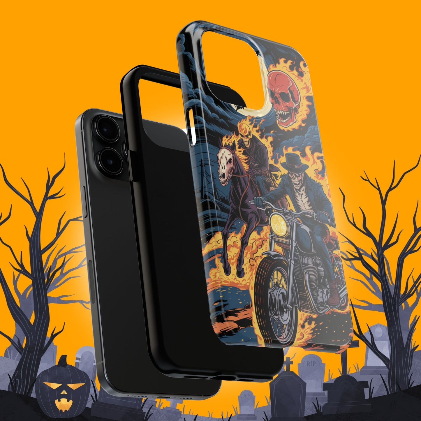 Ghost Rider Wireless Charging Support Tough Case