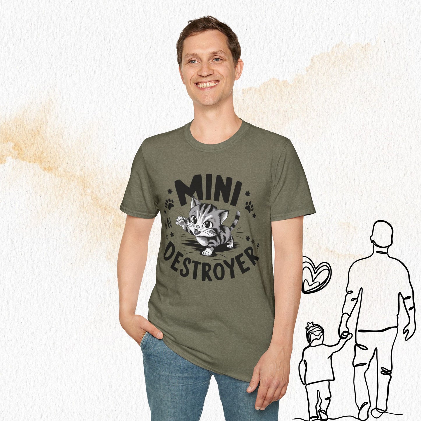 Mini Destroyer Cotton Men T-Shirt