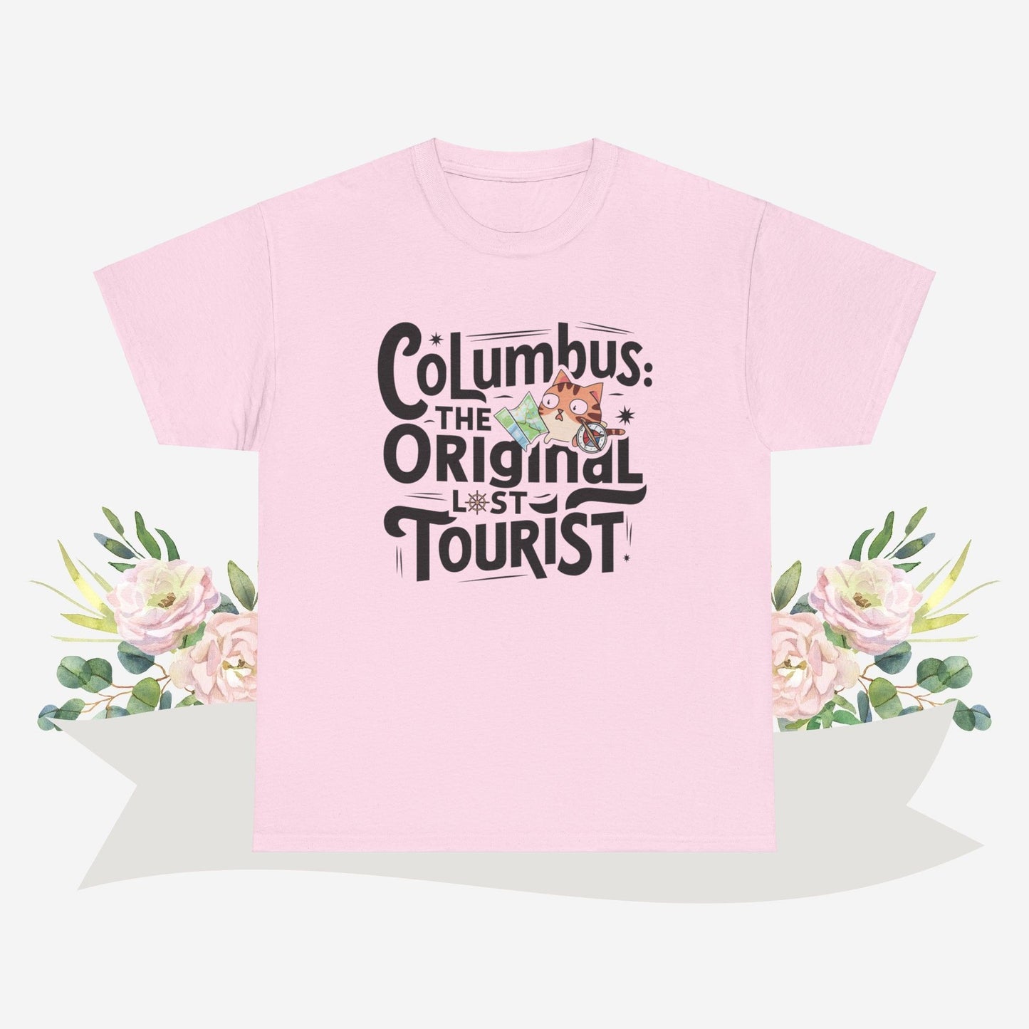 Columbus The Original Lost Tourist Cotton Tshirt