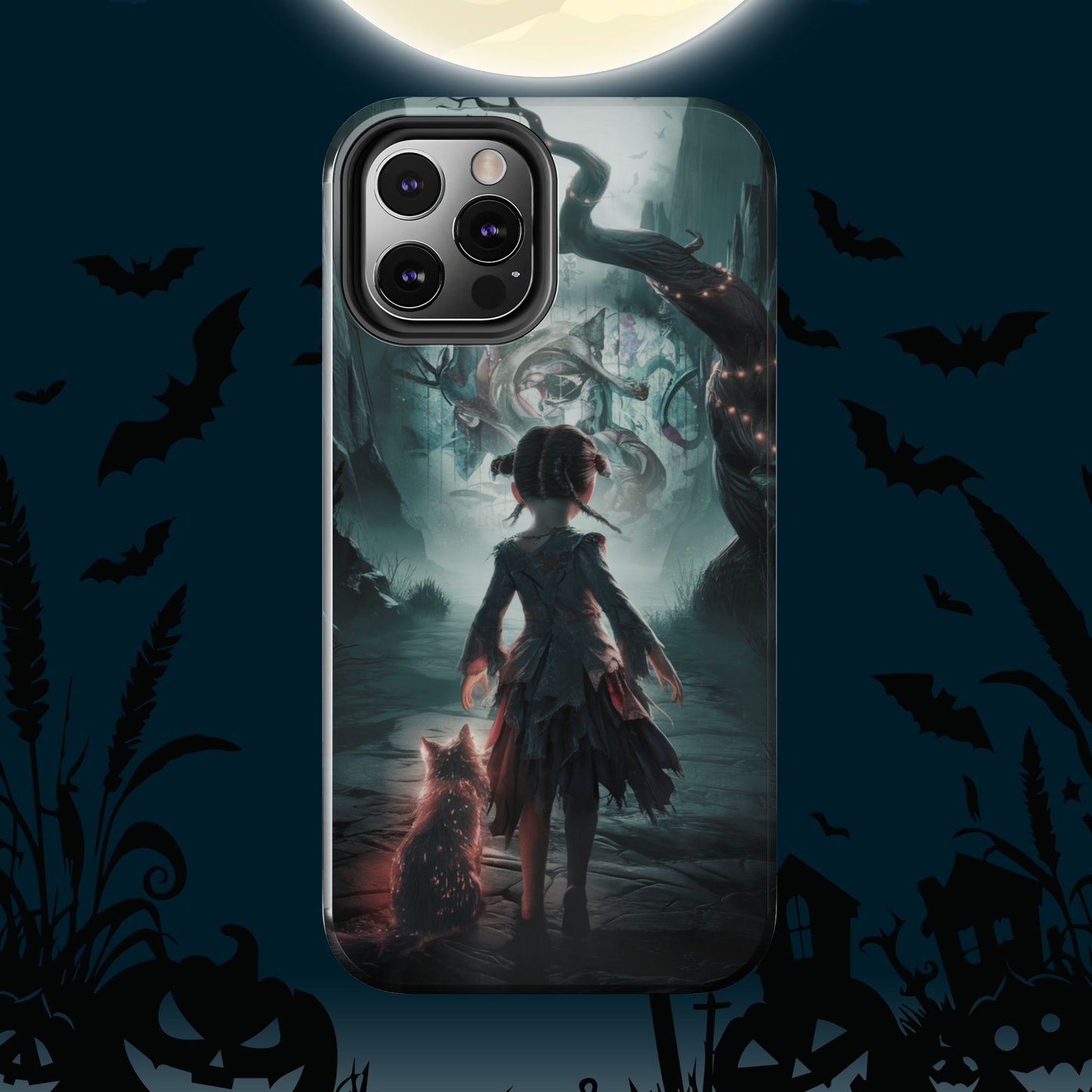 Feline Festivities Wireless Charging Support Tough Case.