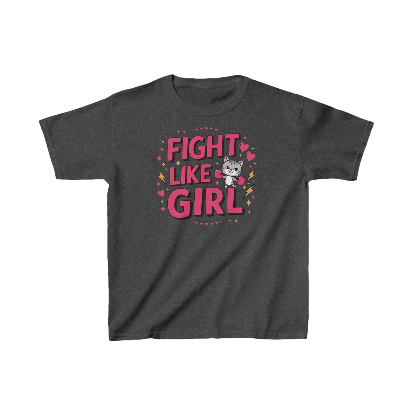 Fight Like Girl Kids Cotton T-Shirt