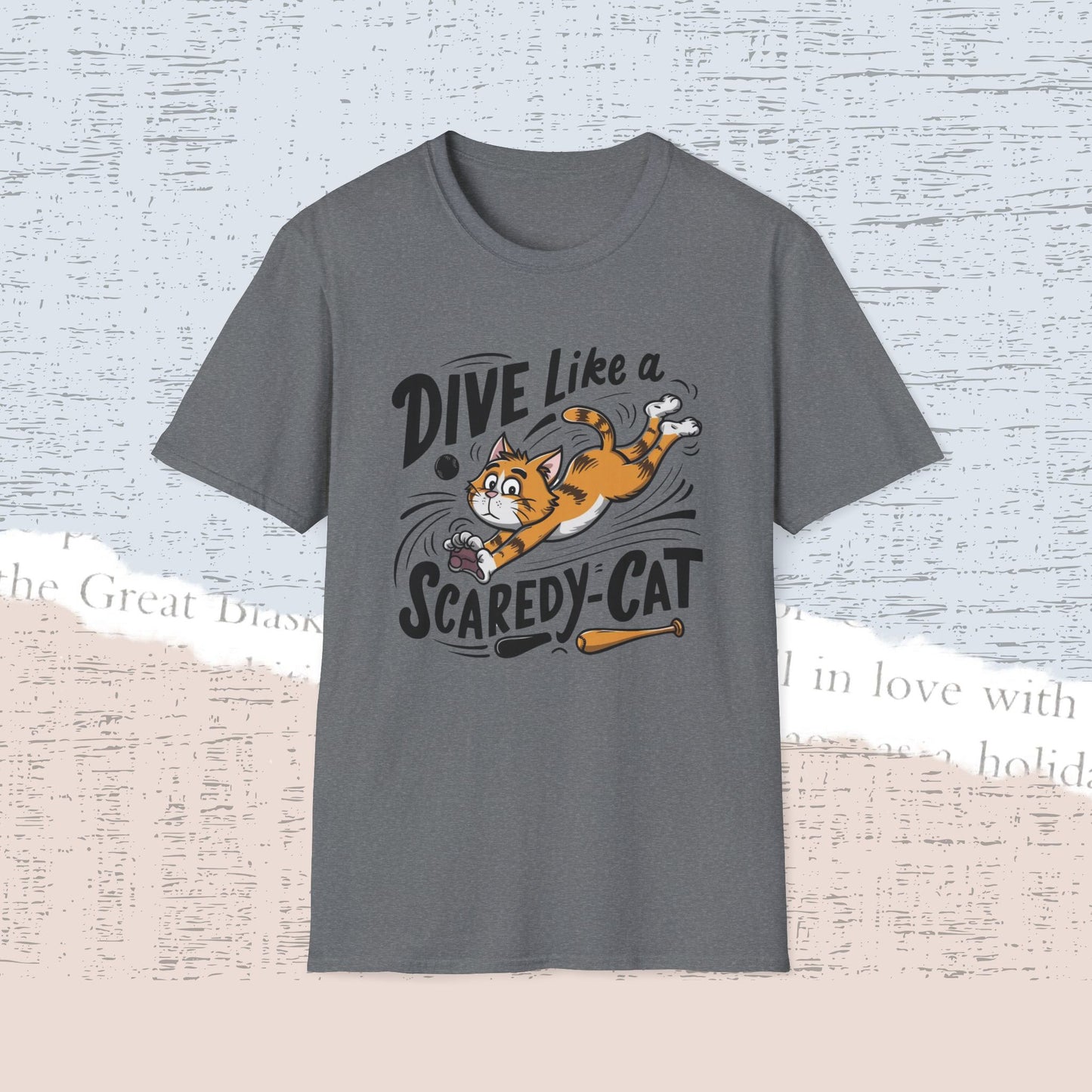 Dive Like Scaredy Cat Cotton Men Tee