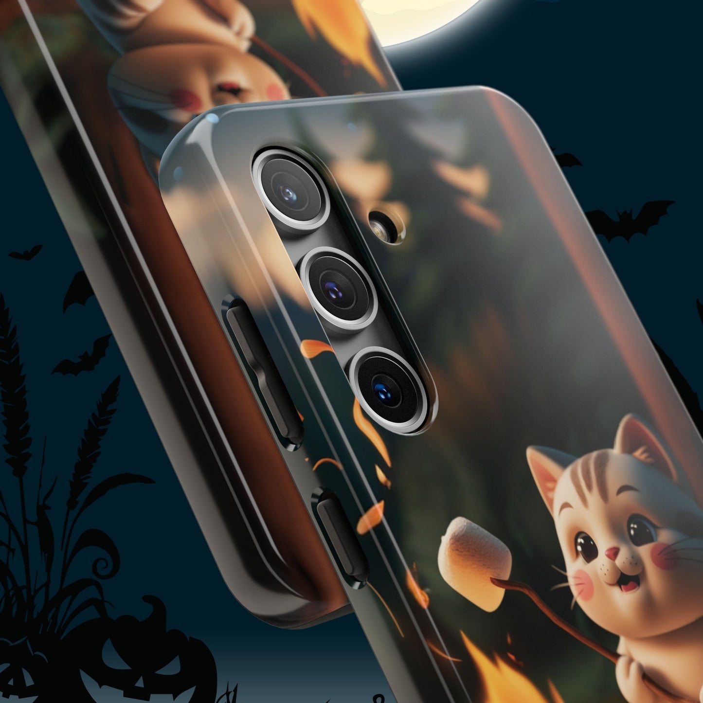 Meowstic Grip Wireless Charging Support Tough Case.