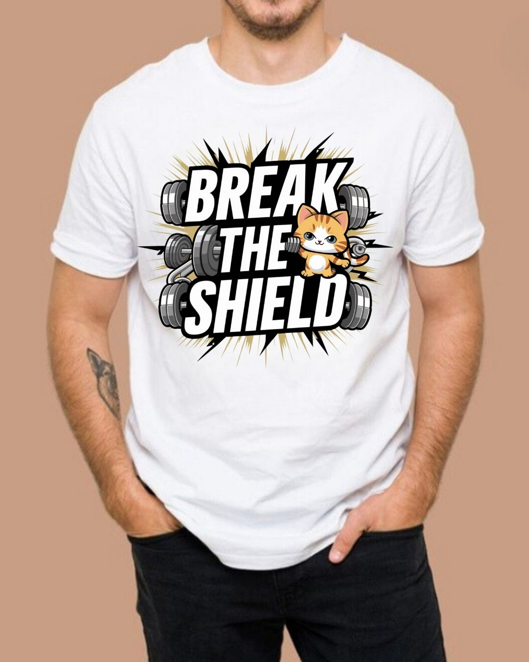 Break The Shield Cotton T-Shirt