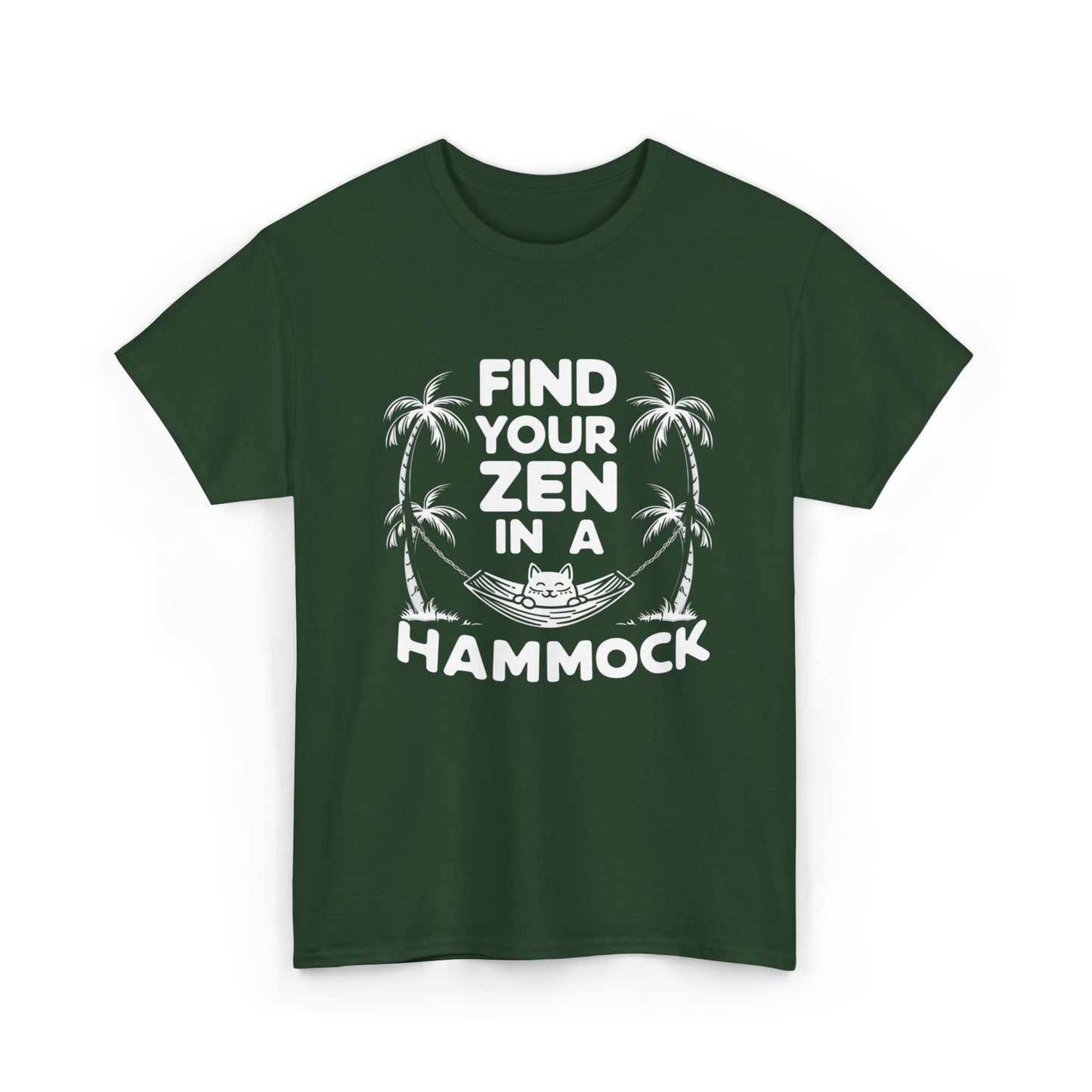 Find Your Zen In A Hammock Cotton tee