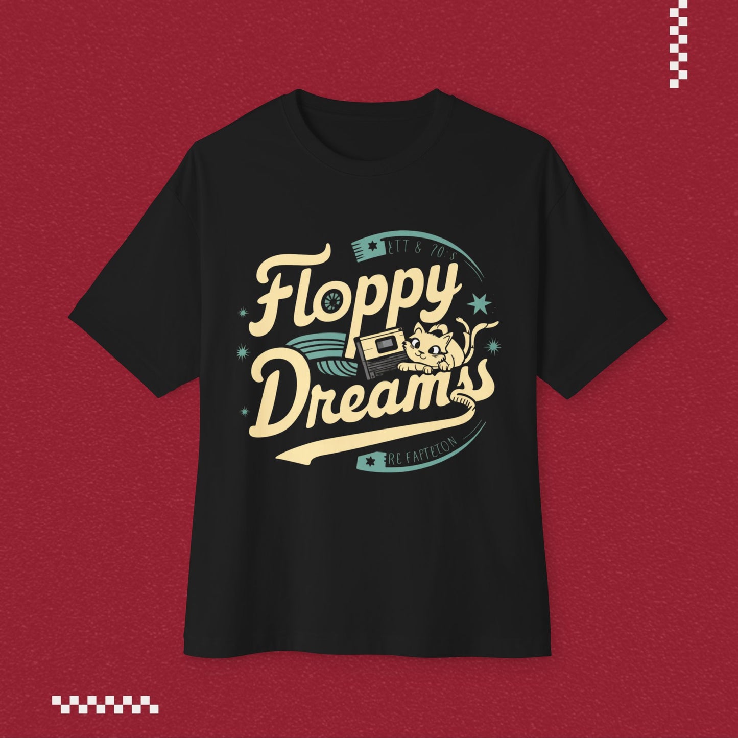 Floppy Dream Unisex Retro Oversized Boxy Tshirt