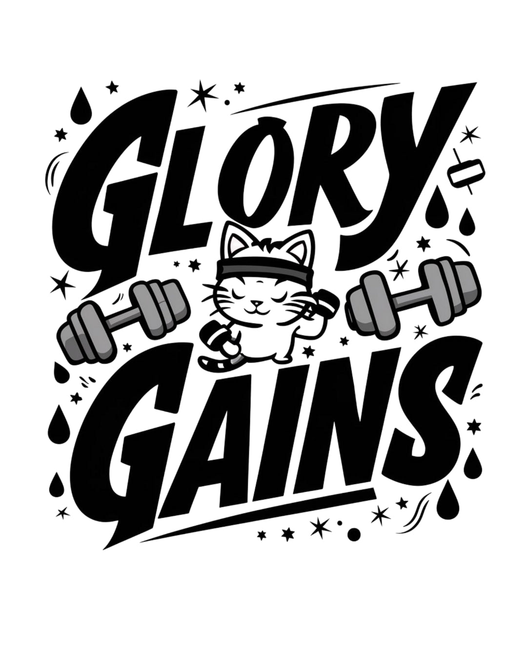 Glory Gain Gym Cotton T-Shirt