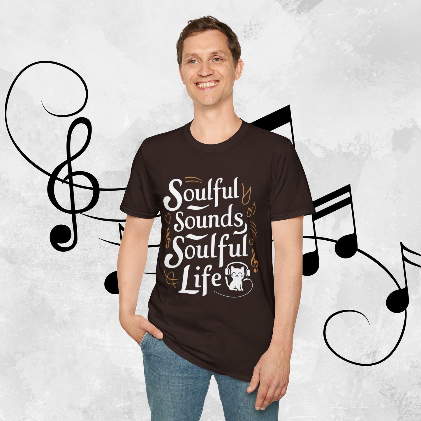 Soulful Sound Soulful Life Cotton Men Tshirt