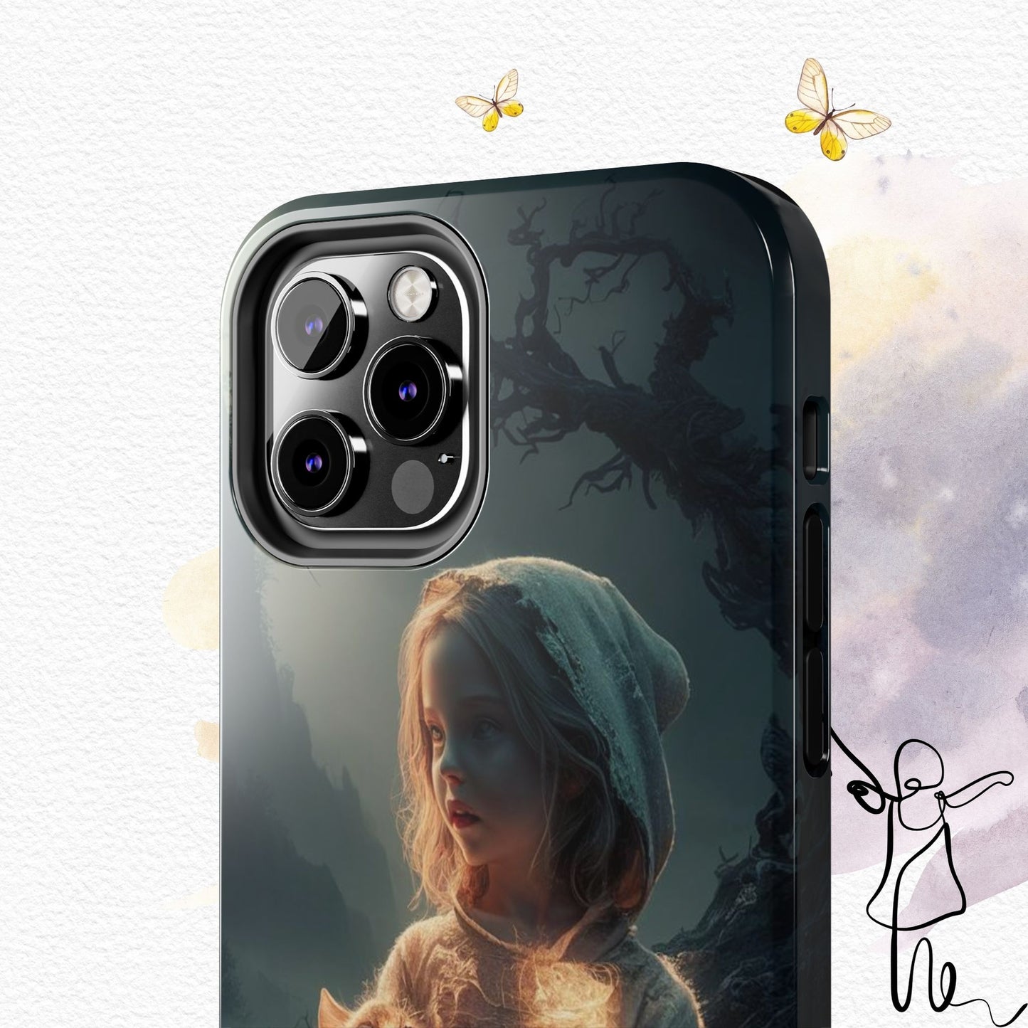 Glitter Guardian Wireless Charging Support Tough Case