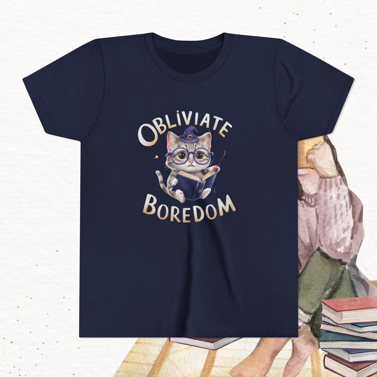 Obliviate Boredom Youth Heavy Cotton T-Shirt