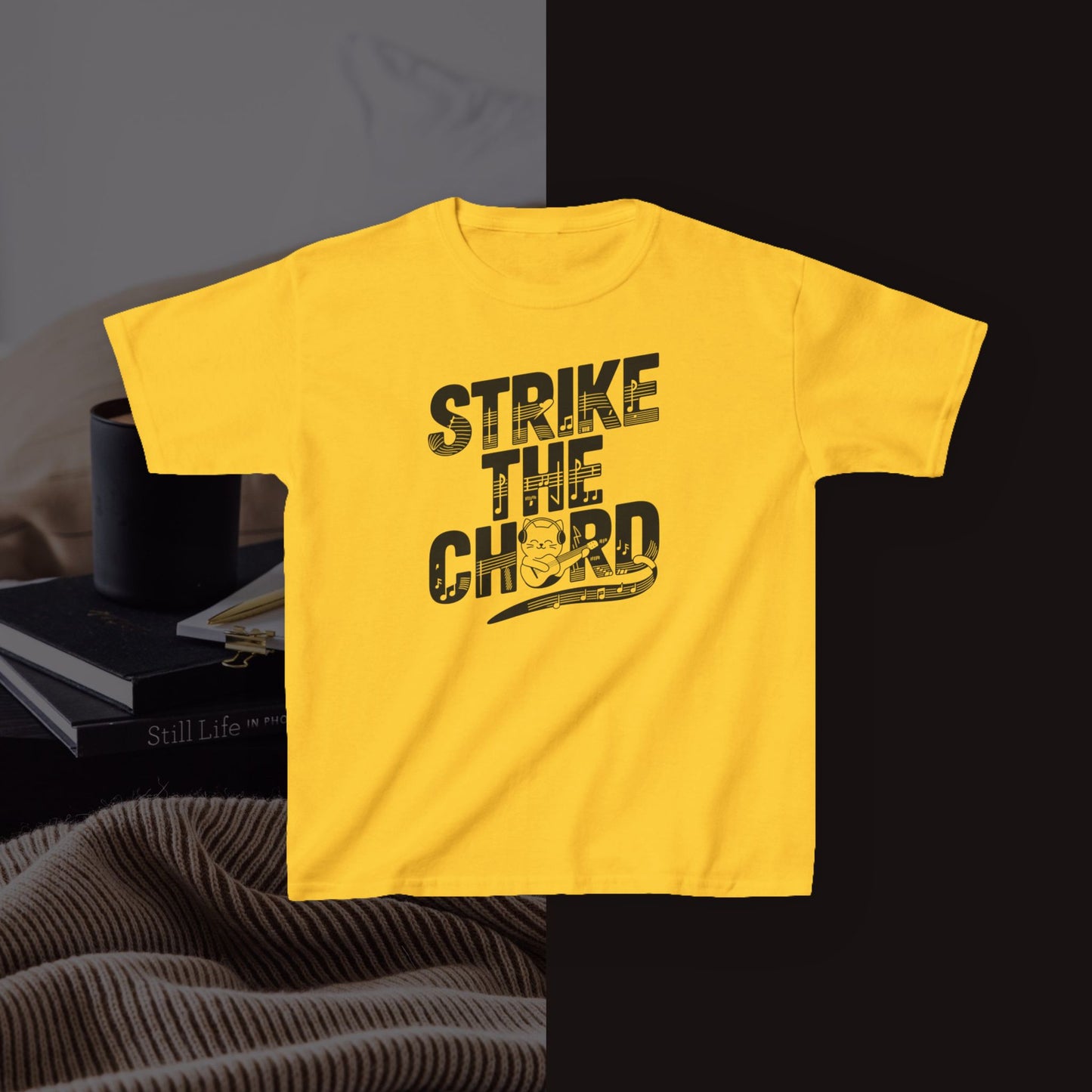 Strike The Cord kid Heavy Cotton Tshirt