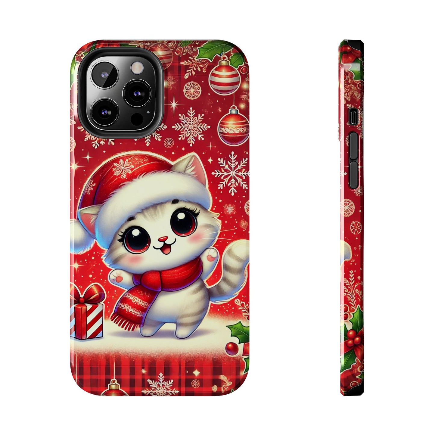 Merry Meows Wireless Charging Support Tough Case