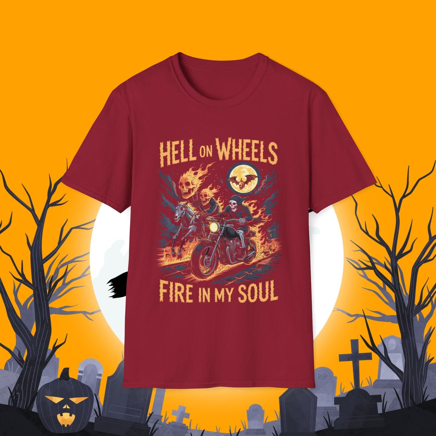 Hell On Wheels Unisex Softstyle T-Shirt
