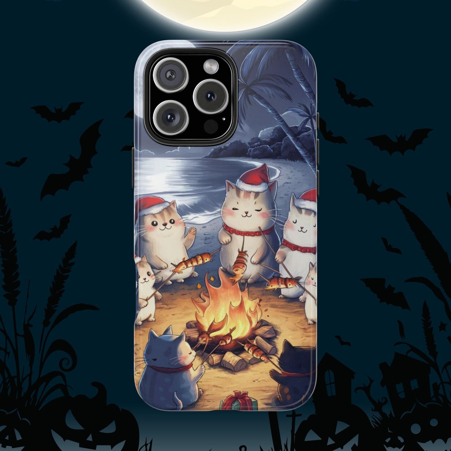 Meowmas Magic Wireless Charging Support Tough Case